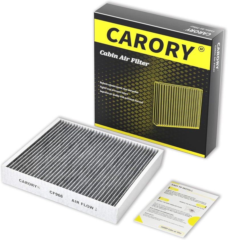 Carory Cabin Air Filter w/Activated Carbon for Chevy, GMC, Cadillac, Buick Select Models - Silverado, Sierra, Equinox, Acadia, Blazer, Colorado, Malibu, Tahoe, Terrain, Traverse, Trailblazer and More - Image 1